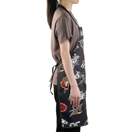 JNIAP Tattoo Artist Apron Tattooing Apron Tattoo Master Gift Tipping Makes It Hurt Less Tattoo Stylist Gifts (TIPPING MAKES rose) by JNIAP - Used condition - Image 6