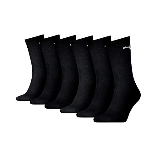 Puma Unisex Sportsocken Cush Crew 6er Pack (47-49, Black)