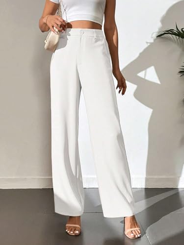 Image of Elendra Women Lycra - Bootcut Trousers Pant Wide Leg