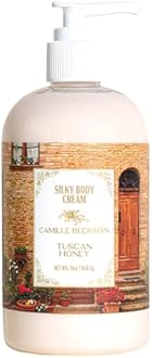 Camille Beckman Tuscan Honey Silky Body Cream 13 oz Pump Bottle by Camille Beckman