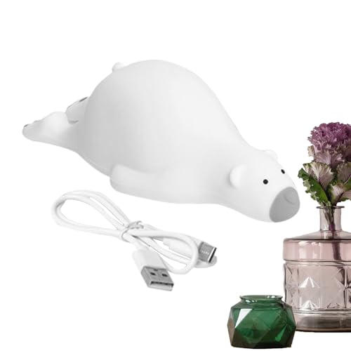 Veilleuse enfant ours en silicone pour rassurer bébé la nuit