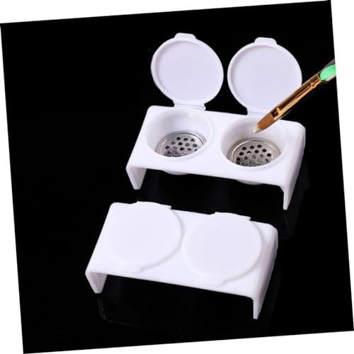 Recipiente Dappen dobles para esmalte de uñas miniatura 6