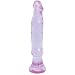 Doc Johnson Crystal Jellies - Anal Starter - Flared Suction Cup Base - Purple