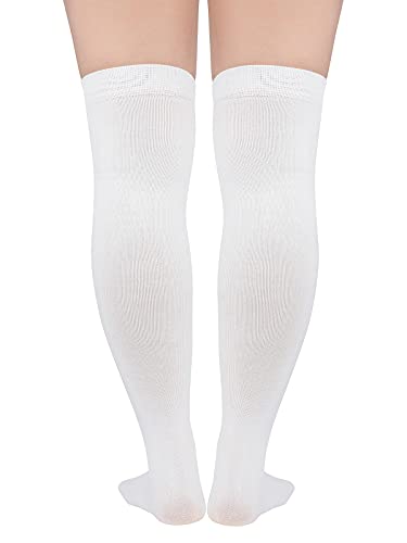 Century Star Women's Casual Striped Thigh High Tights