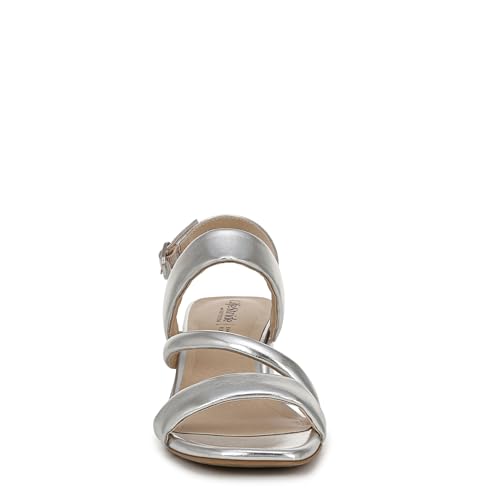LifeStride Women's Celia Slingback Strappy Dress Sandals Heeled, Silver Metallic, 10 Wide by LifeStride - Image 2