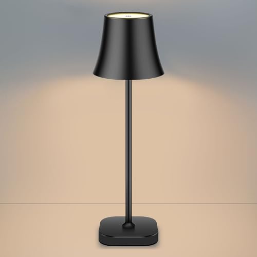 Cordless Table Lamps,Battery Operated Table Lamps,5400mAh Rechargeable Portable Battery LED Desk Lamp,Dimmable Wireless Touch Lamp for Indoor Outdoor Restaurant Living Room Bedroom Balcony Party