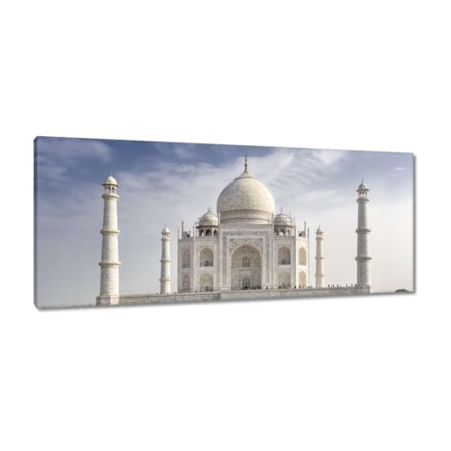 Peinture imprimée sur toile Taj Mahal 100x40cm pour grand mur salon
