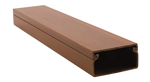 Canaleta de pared para cableado eléctrico imitación madera color nogal. medidas 2000...