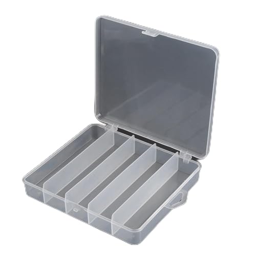 Fishing Tackle Storage Box Unique Design 5 Compartments Fly Lure Container for Outdoor Activities (Big five-piece box)