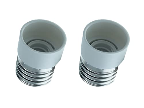 Ledlux 2 Pezzi Di Convertitore Adattatore Portalampada Basi Per Lampade Led (E27 To E14)