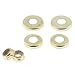 4pcs Replacement Longboard/Skateboard Bushings Washers Cup with Nuts, Gold