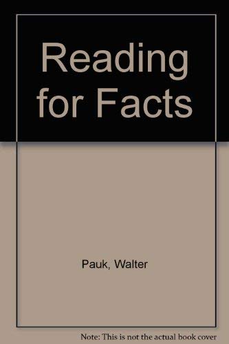 Reading for Facts 0679302433 Book Cover
