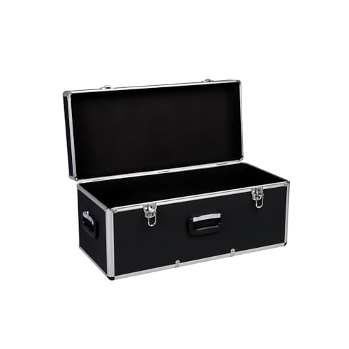 Kreher® Transportkoffer 100L - Robuster Werkzeugkoffer mit Aluminiumrahmen & ABS-Korpus, abschließbar, Metallverschlüsse, Neopren-Innenraum - Große Aufbewahrungsbox für Werkzeug, Kamera & Elektronik