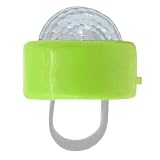 TianWlio LED leuchtende Fingerlichter Blinklichter Weihnachtsnachtlichter Bunte Ringlichter Ringe Herren Silber 925 (Green, One Size)