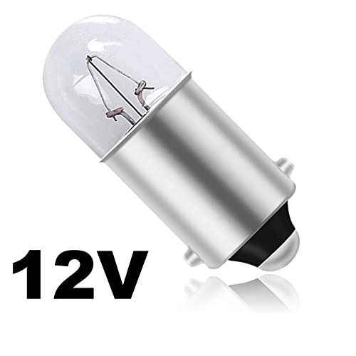 LIGHTWORLD24 10x T4W BA9s Standlicht-Lampe Autolampe 12V 4W Birnen Auto Standlicht Innenraumbeleuchtung Innenbeleuchtung Signallampe