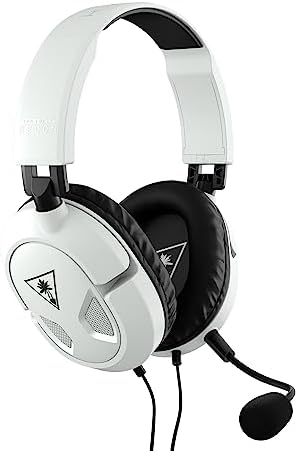 Turtle Beach Recon 50 Biały/Czarny przewodowy wieloplatformowy zestaw słuchawkowy do gier na Xbox Series X|S, Xbox One, Nintendo Switch, PS5, PS4, PC & urządzenia mobilne