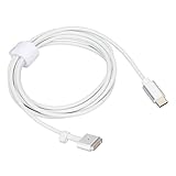 ciciglow USB C auf Magnetisches T-Kabel, Typ C auf Magnetisches T-Typ-Ladekabel Kabel Typ C-Stecker für Magsafe 2 65 W PD-Schnelllade-PVC-Kabel für OS-Tablet