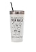 Personalized Funny Dad Stainless Steel Wine Tumbler, We Used To Live In Your Balls Tumbler Cup, Humorous Gift For Dad Papa Daddy, Fathers Day Birthday Gift For Him, Custom Dad Mug With Kids Name