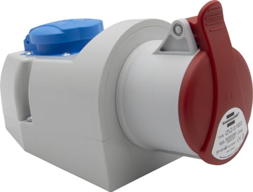 Brennenstuhl Kombinierte Wandsteckdose mit CEE 400V/16A 5-polig +...