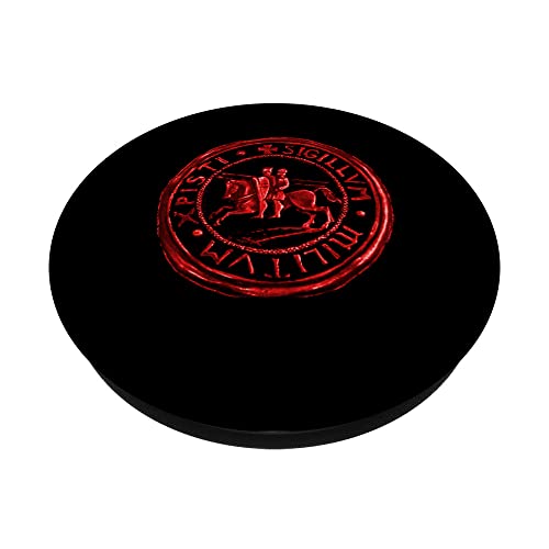 Chevaliers Templiers Sceau Soldats du Christ Epée Crusader PopSockets PopGrip Interchangeable – vue 2