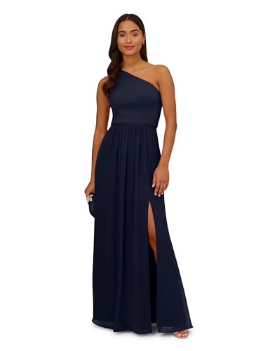 Image of Adrianna Papell One Shoulder Chiffon Gown