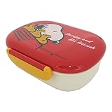 大西賢製販(Oonisikenseihan) Ken Onishi SLI-1502 PEANUTS/Snoopy & His Friends Lunch Box, Red, Size: Approx. W 5.5 x D 4.5 x H 2.0 inches (14 x 11.3 x 5 cm)