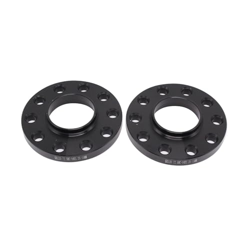 2x 12mm + 2x 15mm Thickness 5 x 120 PCD 72.5mm M14x1.25 Bolts 40mm / 43mm Threads Black Alloy Wheel Spacers & Bolts Fits For BMW F30 F31 F32 F33 F34 - Image 2