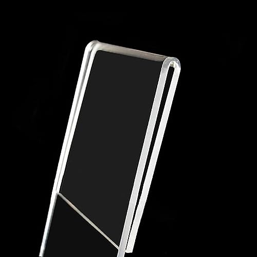 Porte-Brochures A4 Paysage TUKA Transparent | Support Menu Table Bureau Réception - Pack de 5 - 4