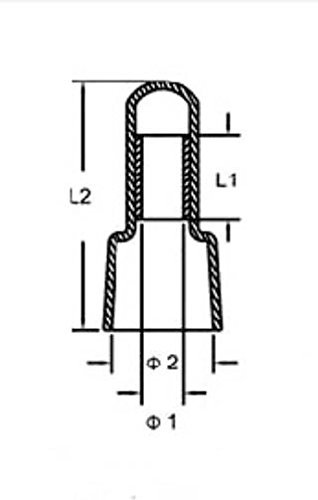 Image of Transparent CE2 Protective Closed End Wire Crimp Cable Connector Caps Pack (300)