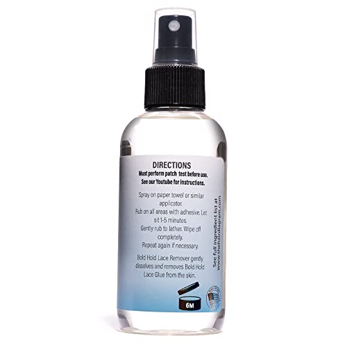 The Hair Diagram - Bold Hold Lace Remover - Bond Release Spray - Residue Removal Solution For Wigs, Extensions, & Hair Systems - Tape & Lace Glue Remover - NO Harsh Solvents, Dyes, Harmful Fumes - 4oz