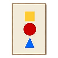 Framed Canvas Wall Art Geometric Illustration Canvas Prints Home Artwork Decoration for Living Room,Bedroom - 16x24 inches