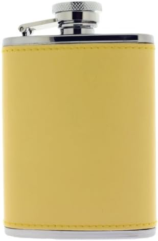 Gaventa London Lemon 3oz Ladies Leather Hip Flask
