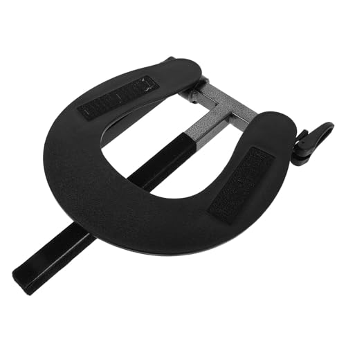 Artibetter Berceau de Table Facile à Nettoyer de Massage Ergonomique en Alliage Noir, Support Appui-tête de U, Compatible Universellement pour Services de Massage Mobile