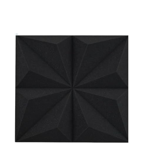 NRBMZYEN Pannelli acustici in schiuma fonoassorbente in spugna per isolamento acustico, pannelli insonorizzanti per soffitto (30 cm, 4 pezzi, 50 mm)
