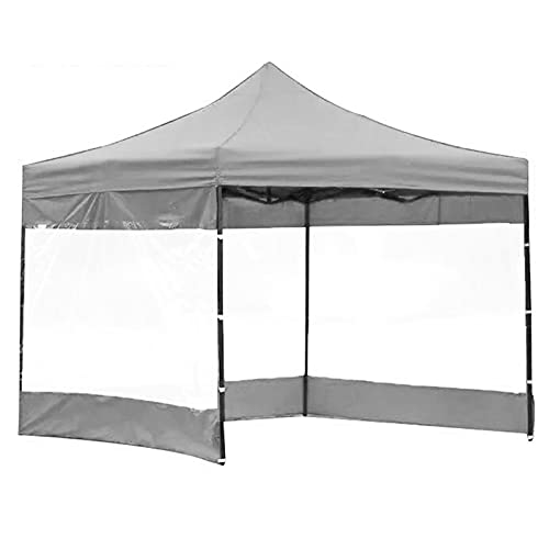 Bâche transparente avec œillets 5,6x2,7m rideau extérieur gris imperméable