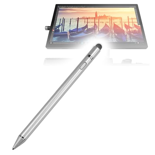 BoxWave Stylus Pen Compatible with Lenovo Yoga A940 27" Touch-Screen All-in-One - AccuPoint Active Stylus, Electronic Stylus with Ultra Fine Tip - Metallic Silver