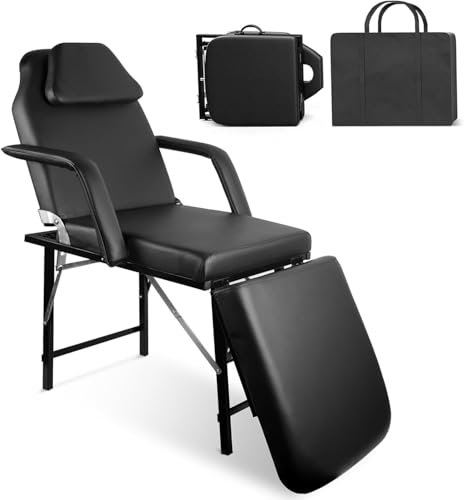 FozsKeylf Portable Tattoo & Massage Chair with Carry Bag