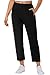 AOBUTE Womens Golf Pants with Zip Pockets Ankle 7/8 Stretch Travel Trousers High Waisted Athletic Workout Pants M Black