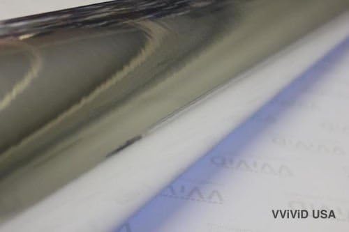 Miniatura 9 de Lámina de vinilo cromada VViViD8, estilo espejo de plata, lámina autoadhesiva con circulación de aire, 3 mil