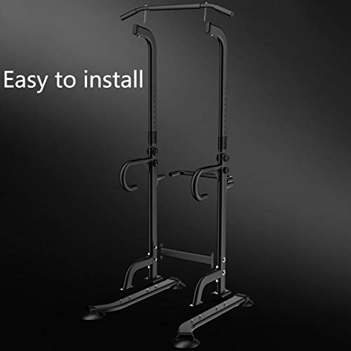 UPDD Power Tower Dip Station 440LBS Heavy Duty Adjustable Workout Equipment - Height Adjustable Multi-Function Power Tower Pull Up Bar - Strength Training Workout Equipment Home Gym