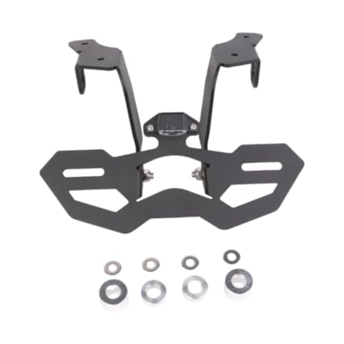 Soporte de matrícula de motocicleta ajustable y compacto de aluminio 3