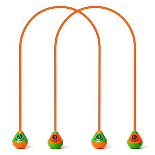 LXUBDXY 2 Pièces Jouets de Plongée, 2.5M Piscine Anneaux de Plongée, Jeux Piscine Enfant, pour Divertissements sous - Marin et Entraînement d'apnée