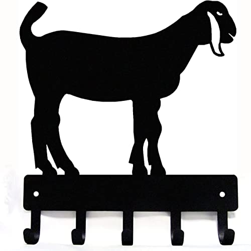 The Metal Peddler Nubian Goat #2 Key Rack - Small 6 Inch Wide - Made In Usa #TOP14