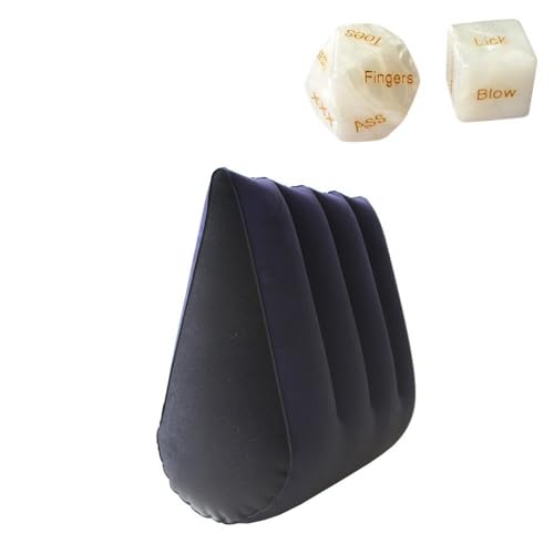 Oreiller rampe gonflable triangulaire bleu anti reflux et jambes lourdes
