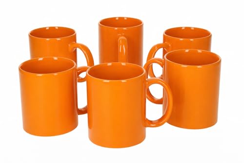 Van Well Lot de 6 tasses à café cylindriques Tasse en porcelaine Différentes couleurs Set de...