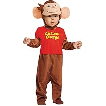 Disguise Curious George Costume for Kids, Official Curious George Costume, Toddler Size Small 2T