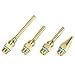 QWORK 4Pcs Pure Copper Glue Gun Nozzle Set - Glue Gun Nozzle Assortment Set, Gluegun Tips Replacement for Hot Melting Glue Guns Bore, 2.0x(34/50/70/100mm)+3.0x50mm