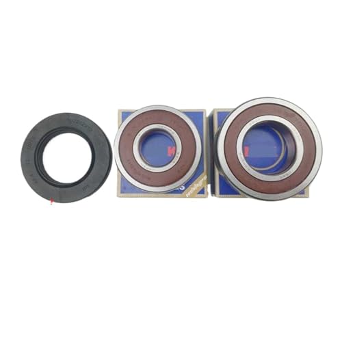 BmXauz Compatible for Bosch ,Drum Washing Machine Water Seal(42.4 * 72 * 10/12)+Bearings 2 PCs(6207 6305) Oil Seal Sealing Ring Parts