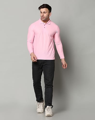 Image of INKKR Full Sleeve Men's Solid Polo Neck T-Shirt Combo