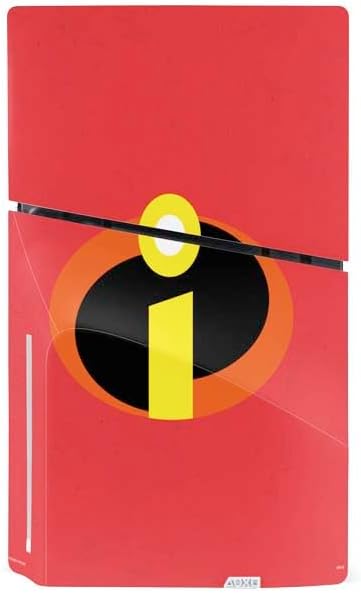 Miniatura 3 de Skinit Calcomanía para juegos compatible con consola delgada de PS5, diseño oficial del logotipo principal de Disney The Incredibles